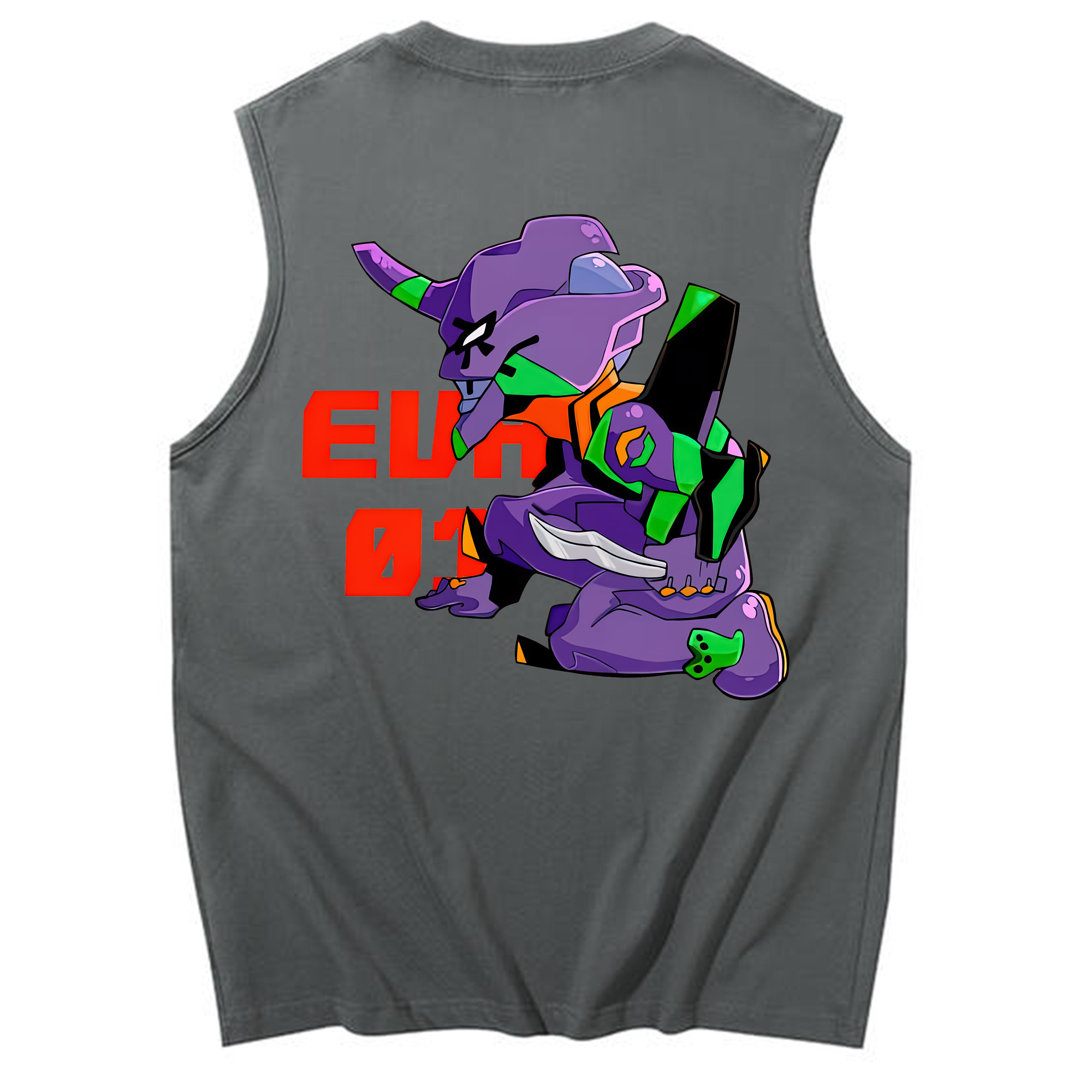 （画像用） EVA 新世紀エヴァンゲリオン コットン100％タンクトップ（背面プリント）